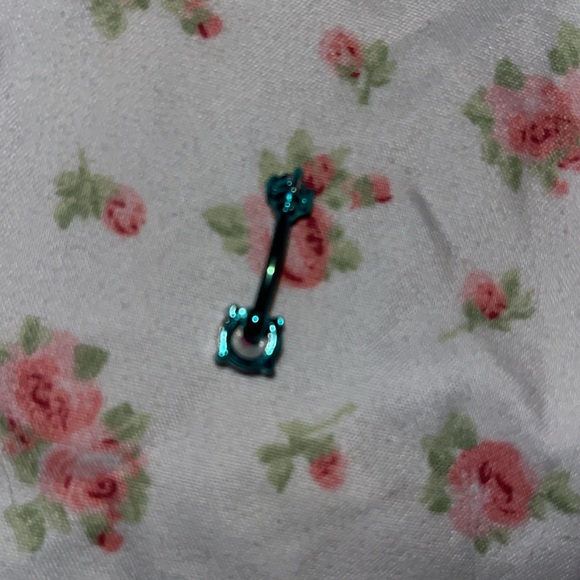 Belly button ring multicolored gemstones - Picture 3 of 3